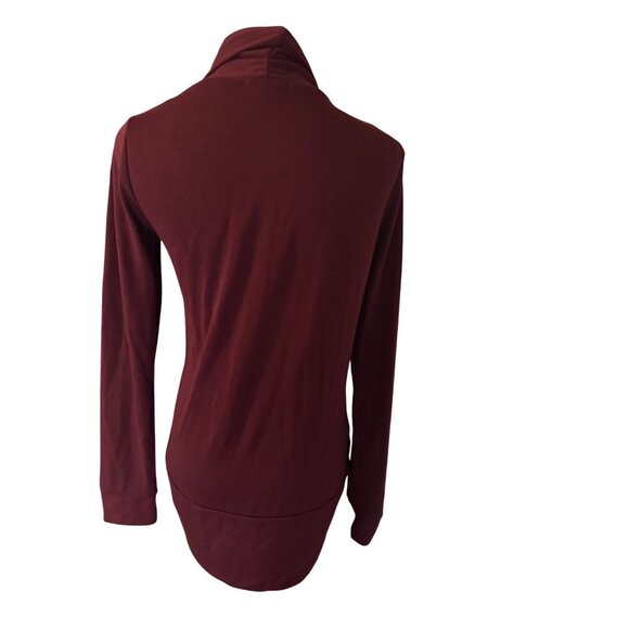 Ambiance red burgundy open front cardigan sweater size L - Picture 2 of 7
